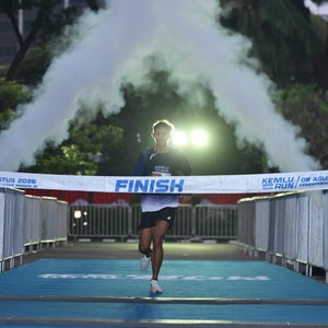Race photo from KEMLU RUN 2026