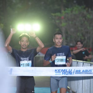 Race photo from KEMLU RUN 2026
