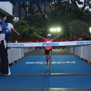 Race photo from KEMLU RUN 2026