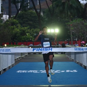 Race photo from KEMLU RUN 2026