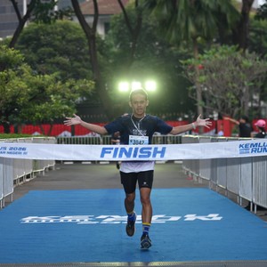 Race photo from KEMLU RUN 2026