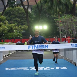 Race photo from KEMLU RUN 2026