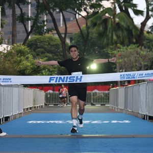 Race photo from KEMLU RUN 2026
