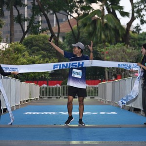 Race photo from KEMLU RUN 2026
