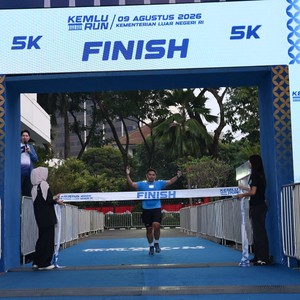 Race photo from KEMLU RUN 2026