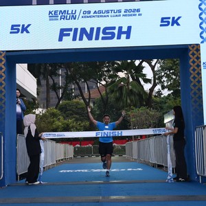 Race photo from KEMLU RUN 2026