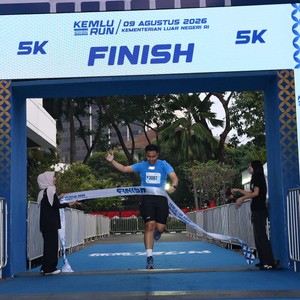 Race photo from KEMLU RUN 2026