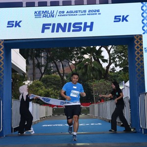 Race photo from KEMLU RUN 2026
