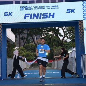 Race photo from KEMLU RUN 2026