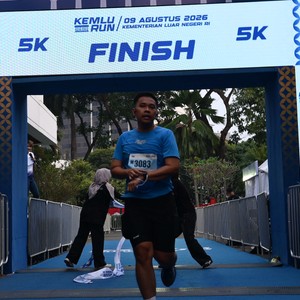 Race photo from KEMLU RUN 2026
