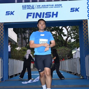 Race photo from KEMLU RUN 2026