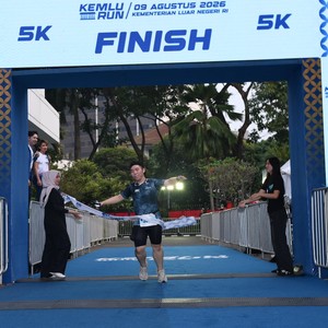 Race photo from KEMLU RUN 2026