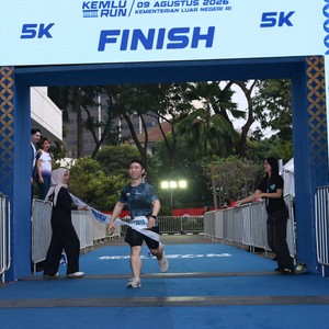 Race photo from KEMLU RUN 2026