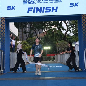 Race photo from KEMLU RUN 2026