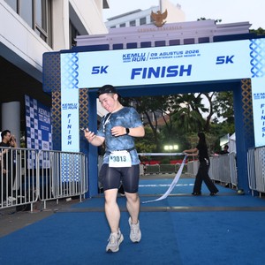 Race photo from KEMLU RUN 2026