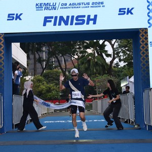 Race photo from KEMLU RUN 2026