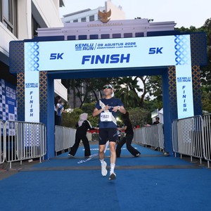 Race photo from KEMLU RUN 2026
