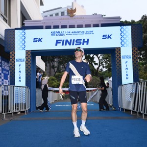 Race photo from KEMLU RUN 2026