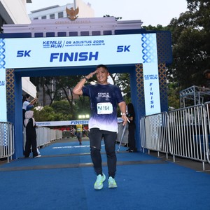 Race photo from KEMLU RUN 2026