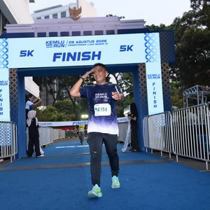 Race photo from KEMLU RUN 2026