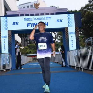 Race photo from KEMLU RUN 2026