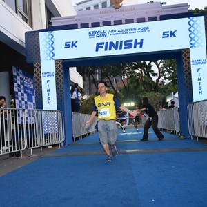 Race photo from KEMLU RUN 2026