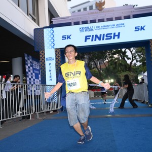 Race photo from KEMLU RUN 2026