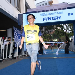 Race photo from KEMLU RUN 2026