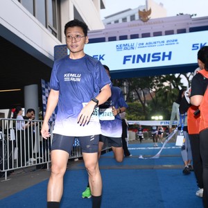 Race photo from KEMLU RUN 2026
