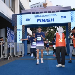 Race photo from KEMLU RUN 2026