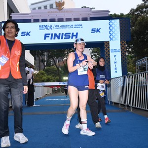 Race photo from KEMLU RUN 2026