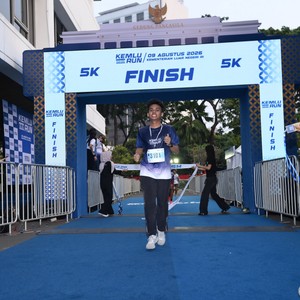 Race photo from KEMLU RUN 2026