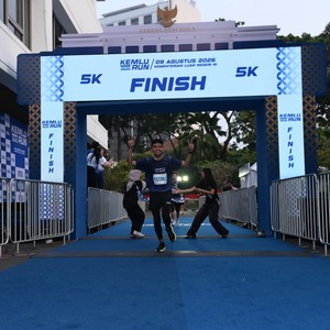 Race photo from KEMLU RUN 2026