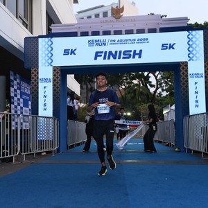 Race photo from KEMLU RUN 2026