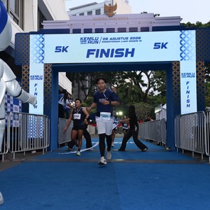 Race photo from KEMLU RUN 2026