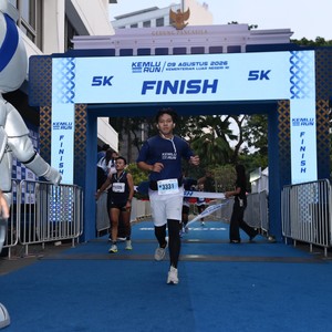 Race photo from KEMLU RUN 2026