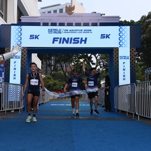 Race photo from KEMLU RUN 2026
