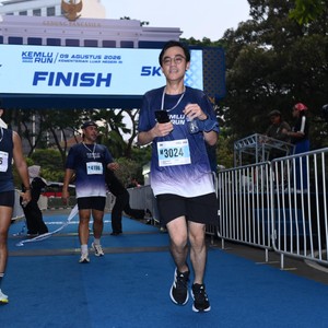 Race photo from KEMLU RUN 2026