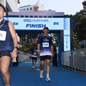 Race photo from KEMLU RUN 2026