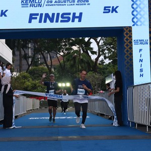 Race photo from KEMLU RUN 2026