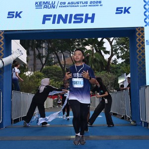 Race photo from KEMLU RUN 2026