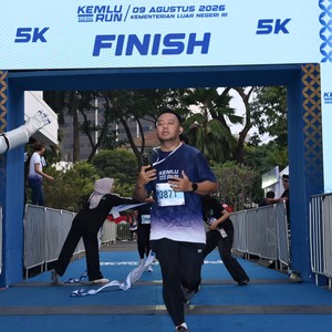 Race photo from KEMLU RUN 2026