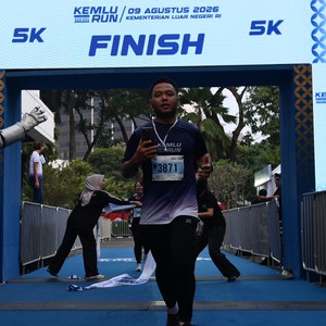 Race photo from KEMLU RUN 2026