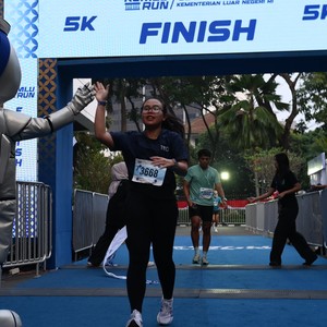 Race photo from KEMLU RUN 2026