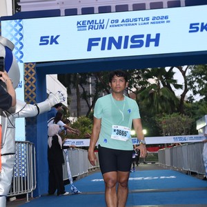 Race photo from KEMLU RUN 2026