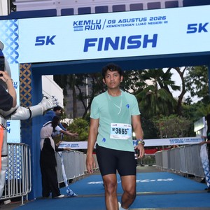 Race photo from KEMLU RUN 2026