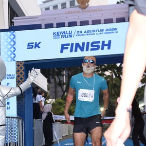 Race photo from KEMLU RUN 2026