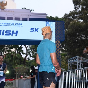 Race photo from KEMLU RUN 2026