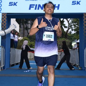 Race photo from KEMLU RUN 2026