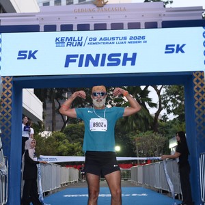 Race photo from KEMLU RUN 2026